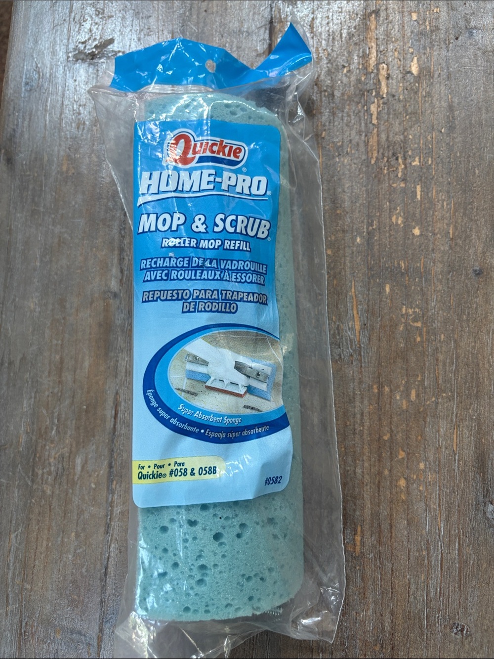 Quickie Home-Pro Mop & Scrub Roller Mop Refill #0582 New Old Stock 2007